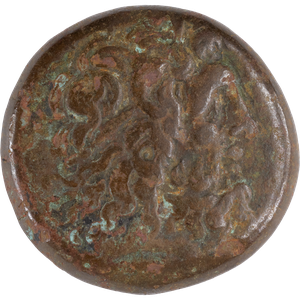 222-204 B.C. Ptolemy IV Bronze Zeus Alexandria Mint Cornucopiae Main Image