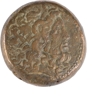 222-204 B.C. Ptolemy IV Large Bronze Zeus Svoronos Main Image
