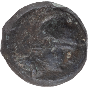 222-204 B.C. Ptolemy IV Small Bronze Bust of Ptolemy IV Main Image