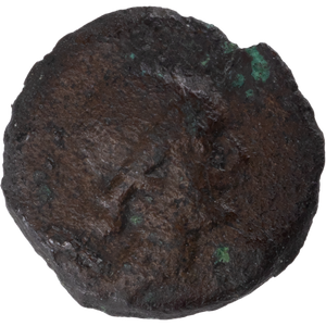 222-204 B.C. Ptolemy IV Extra Small Bronze Bust of Arsinoe III Svoronos Main Image
