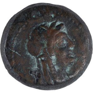 205-180 B.C. Ptolemy V Extra Small Bronze Isis Svoronos Main Image