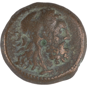 180-145 B.C. Ptolemy VI Small Bronze Hercules Sole Reign Svoronos Main Image