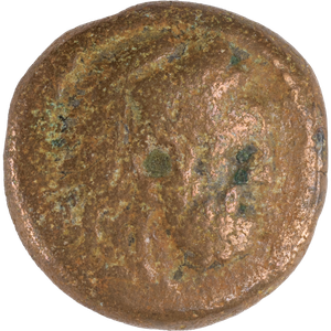 180-145 B.C. Ptolemy VI Small Bronze Hercules Sole Reign Svoronos Main Image