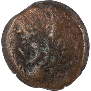 169-145 B.C. Ptolemy VI & VIII Small Bronze Zeus Svoronos Main Image