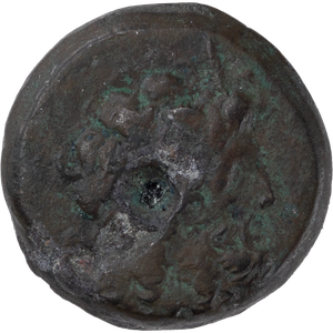 169-145 B.C. Ptolemy VI & VIII Small Bronze Zeus Svoronos Main Image