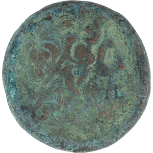 246-222 B.C. Ptolemy III Bronze Zeus Horned Head Alexandria Main Image