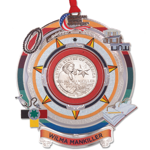 2022 Wilma Mankiller U.S. Women Quarter Holiday Ornament Main Image