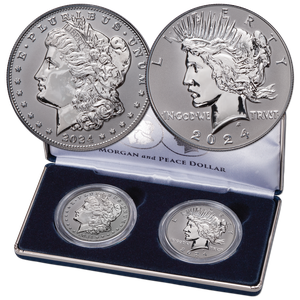 2024-S Morgan and Peace Silver Dollar Reverse Proof Set Main Image
