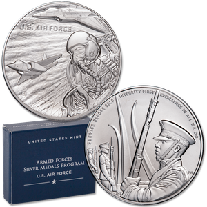 U.S. Air Force 1 oz. Silver Medal Main Image