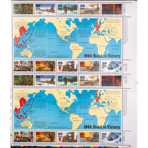 1994 "1944: Road to Victory" Stamp Sheet Main Image