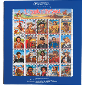 Legends of the West Error Stamps Main Image