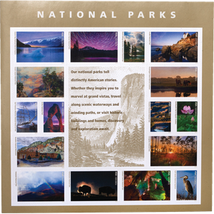2016 National Parks Centennial Stamp Sheet Main Image