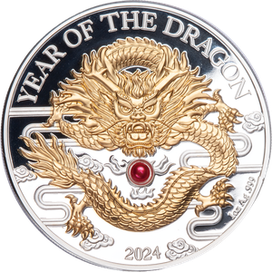 2024 Vanuatu 1 oz Silver 20 Vatu Dragon with Pearl Main Image