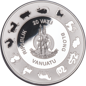 2024 Vanuatu 1 oz. Silver 20 Vatu Dragon with Pearl Main Image