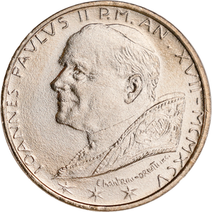 1995 Vatican City Copper Nickel 100 Lire - Pope John Paul II Main Image