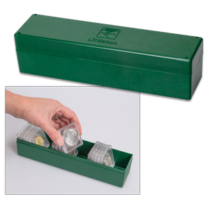 Coin Storage Box For 2X2 Holders - Green Main Image