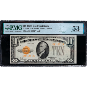 1928 $10 Gold Certificate Main Image