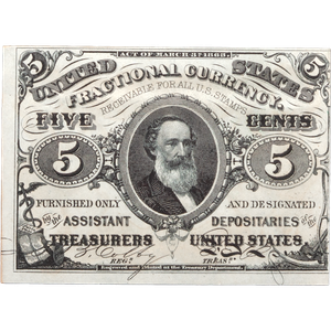 1864-1869 5¢ Fractional Currency Main Image