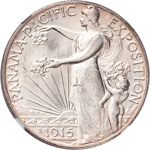 1915-S Panama-Pacific Exposition Silver Commemorative Half Dollar Main Image