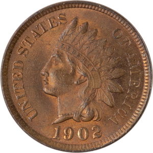 1902 Indian Head Cent, Red Brown Main Image