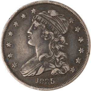 1835 Capped Bust Silver Quarter, Variety 2 Main Image