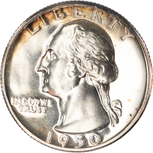 1950 Washington Silver Quarter Main Image