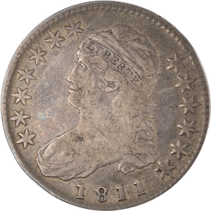 1811 Capped Bust Silver Half Dollar, Small 8 Main Image