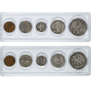 1935 Silver Year Set (5 coins) Main Image
