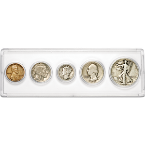 1936 Silver Year Set (5 coins) Main Image