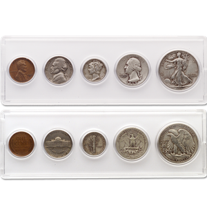 1939 Silver Year Set (5 coins) Main Image