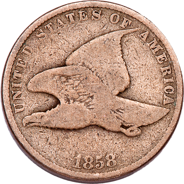 1857 Flying Eagle Cent, Small Letters