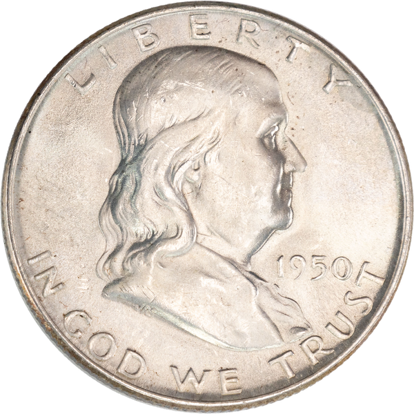 1950-D Franklin Half Dollar MS60 | Littleton Coin Company