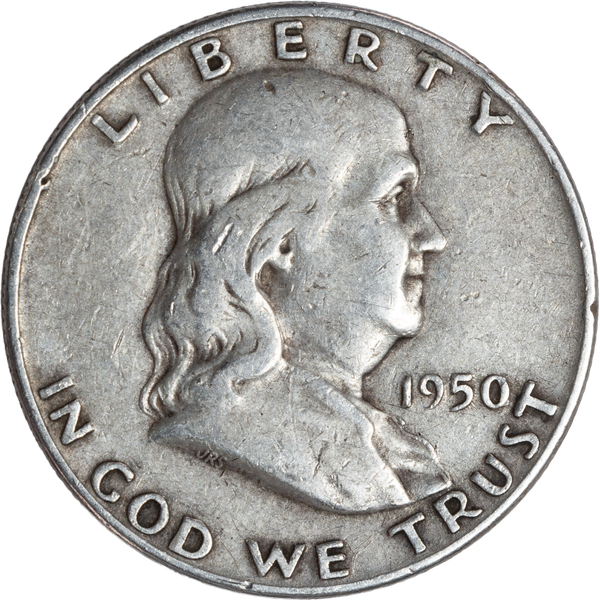 1950-D Franklin Half Dollar CIRC