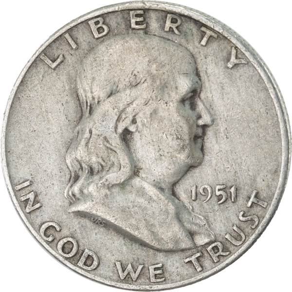 1951-D Franklin Half Dollar