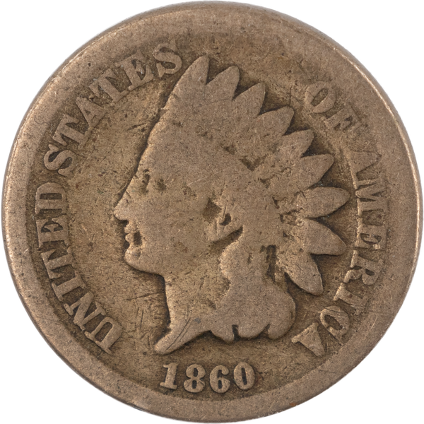 1860 Indian Head Cent, Variety 2