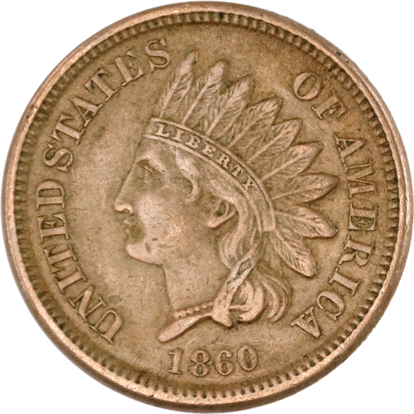 1860 Indian Head Cent, Variety 2