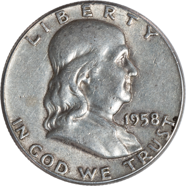 1958 Franklin Half Dollar CIRC