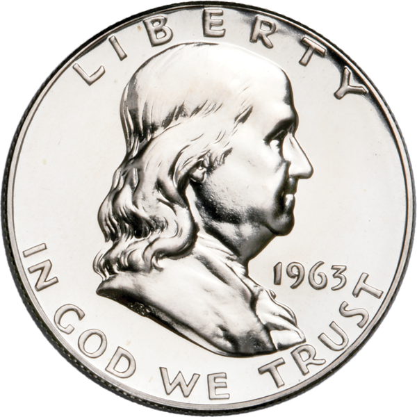 1963 Franklin Half Dollar Proof PR63