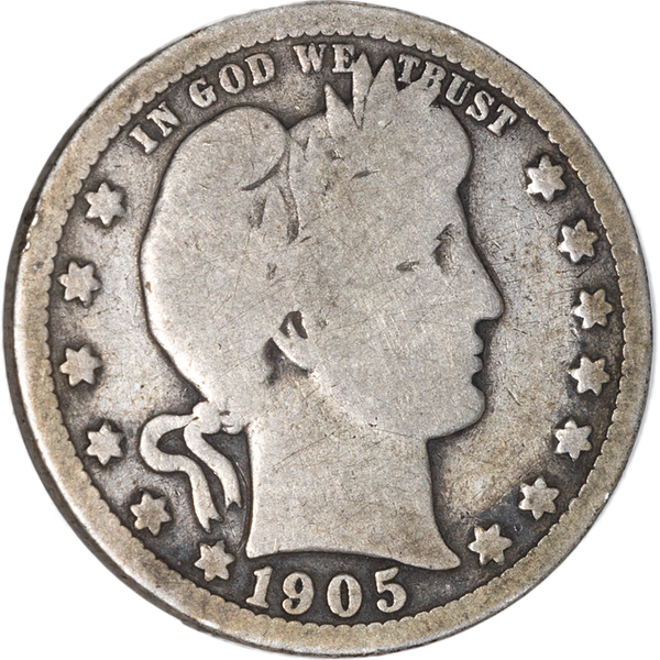1905-O Barber Silver Quarter CIRC