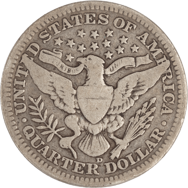 1911-D Barber Silver Quarter | Littleton Coin Company