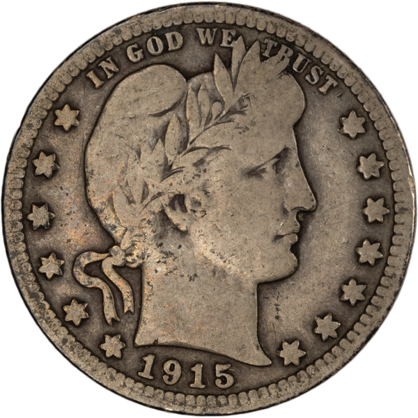 1915 Barber Silver Quarter