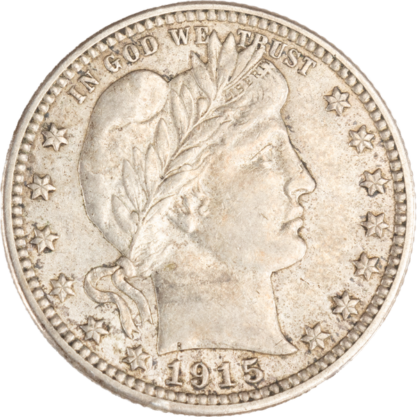 1915-D Barber Silver Quarter