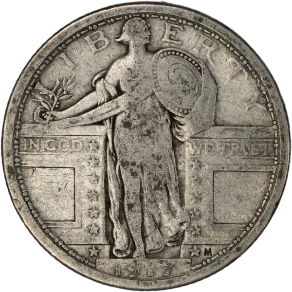 1917 Standing Liberty Quarter, Type 1