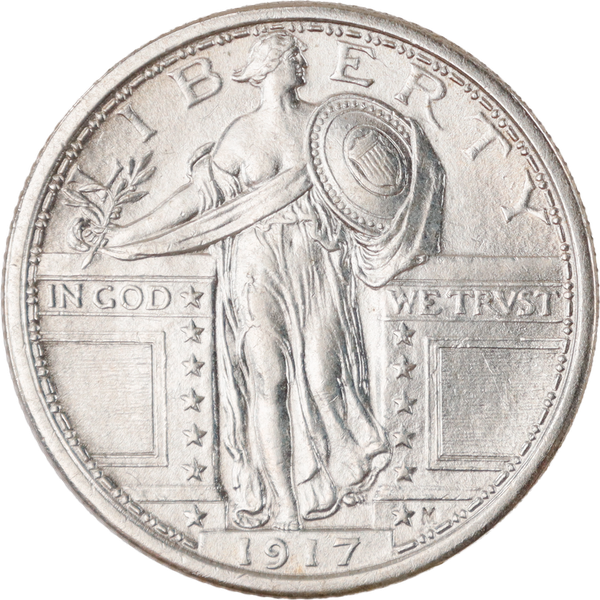 1917 T1 Standing Liberty Silver 25C BL#2
