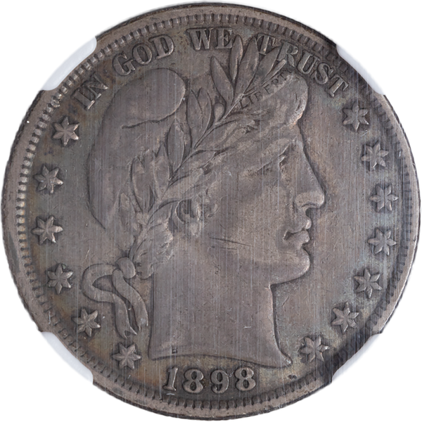 1898 Barber Silver Half Dollar