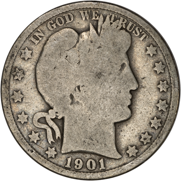 1901 Barber Half Dollar CIRC
