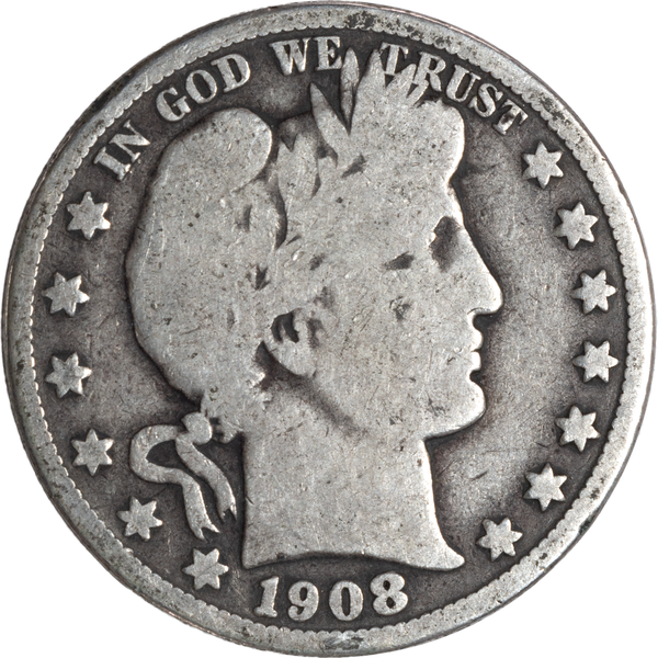 1908-O Barber Half Dollar CIRC