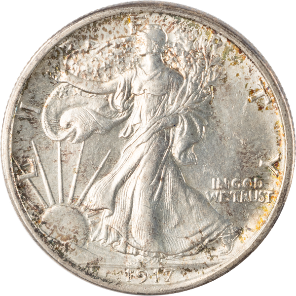 1917 Liberty Walking Silver Half Dollar
