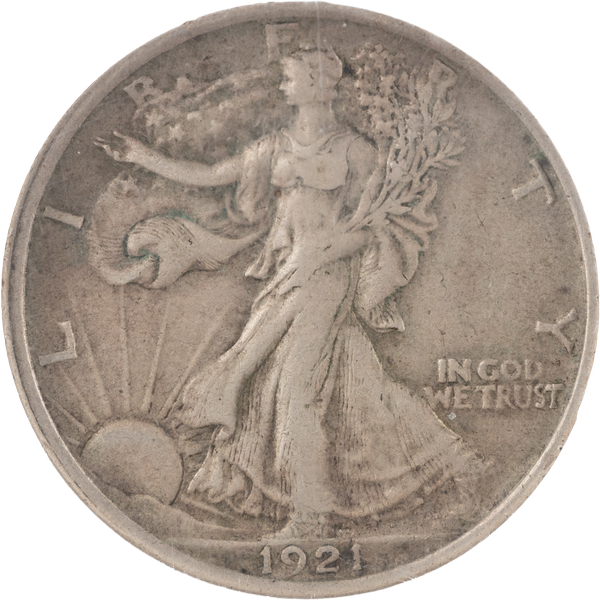 1921 Liberty Walking Half Dollar