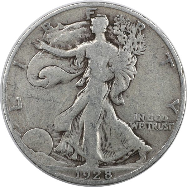 1928-S Liberty Walking Half Dollar CIRC